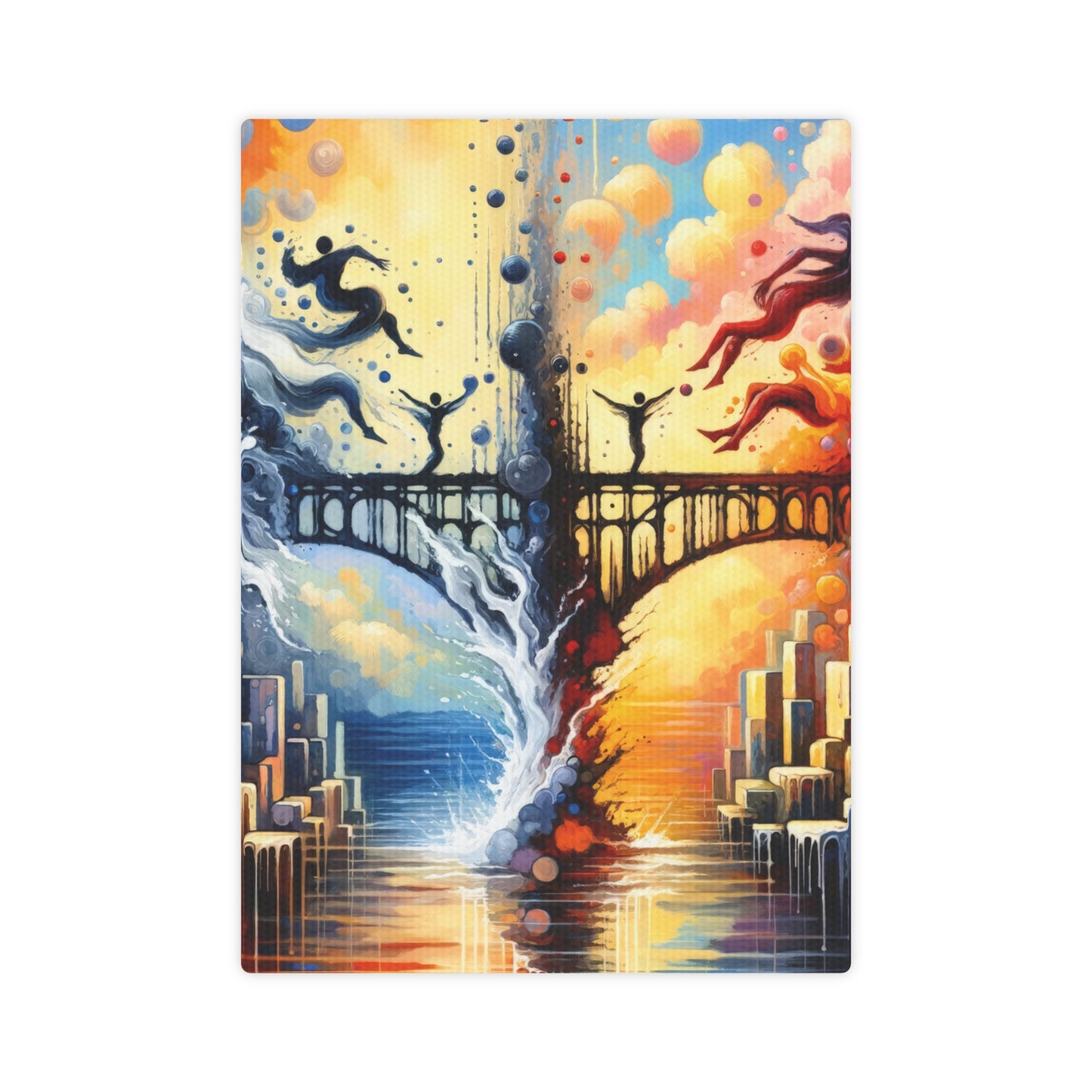 Faithful Diving Bridges Canvas Photo Tile