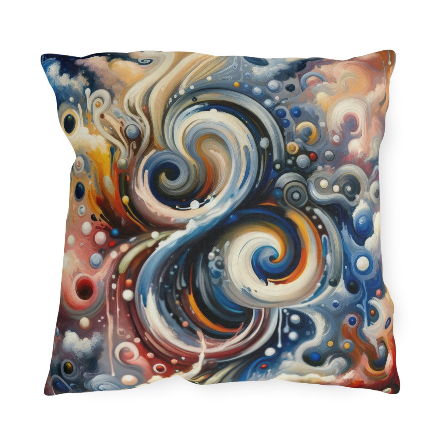 Paradoxical Embrace Tachism Outdoor Pillows