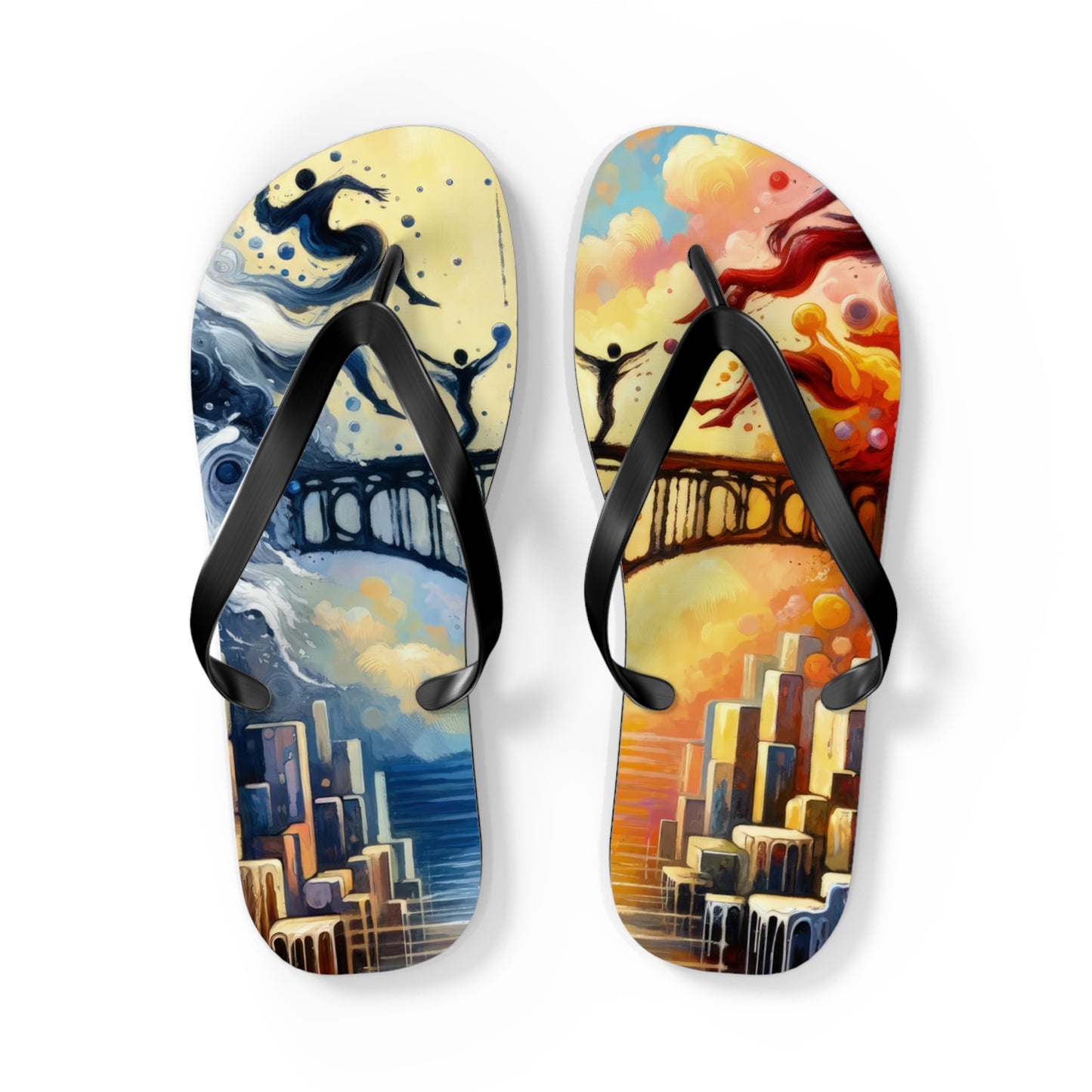 Faithful Diving Bridges Flip Flops
