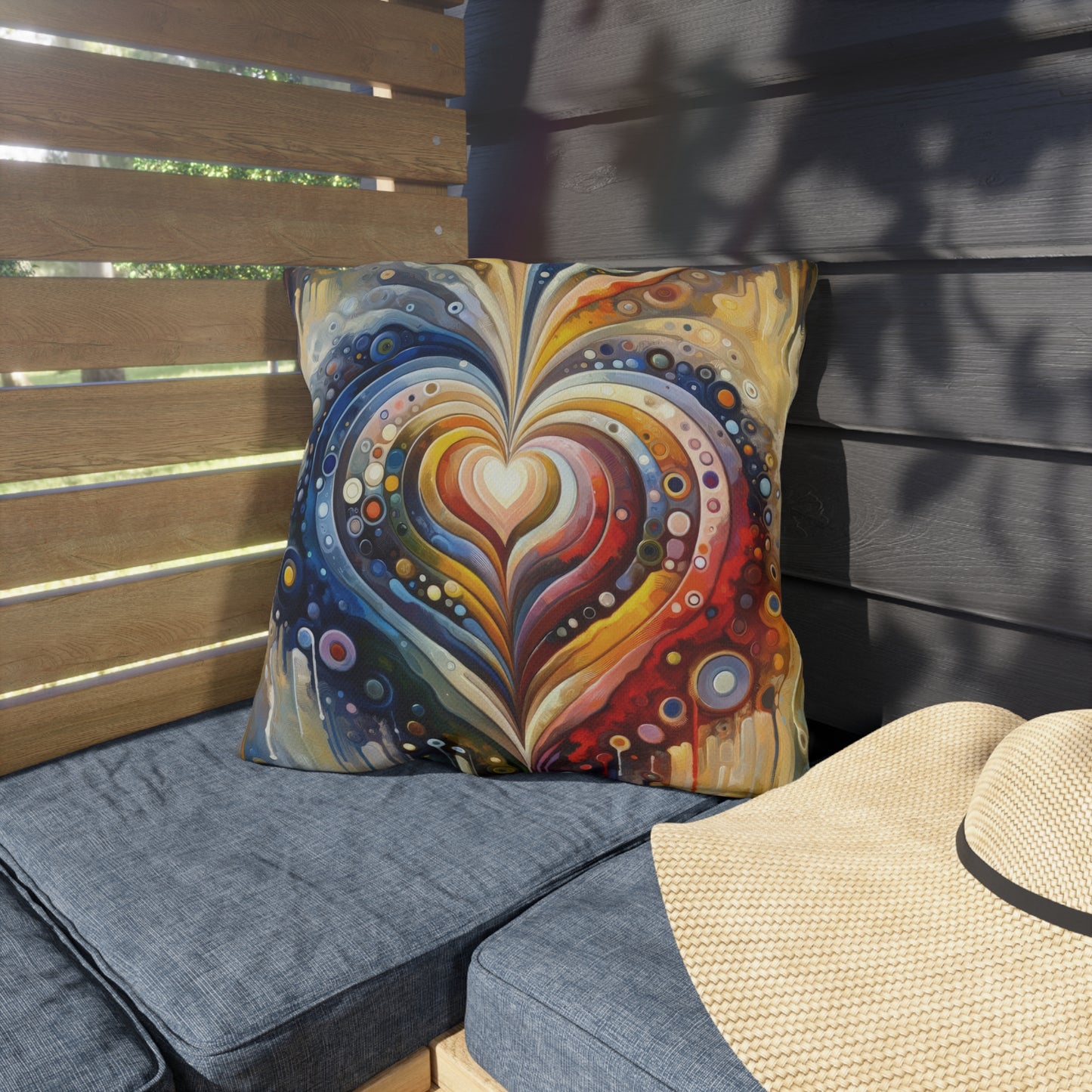 Harmonic Heart Essence Outdoor Pillows