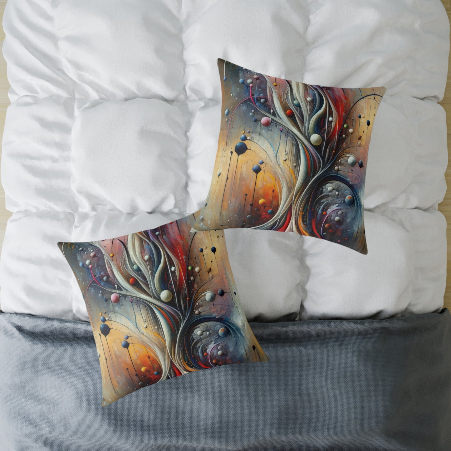 Invisible Threads Influence Spun Polyester Pillow