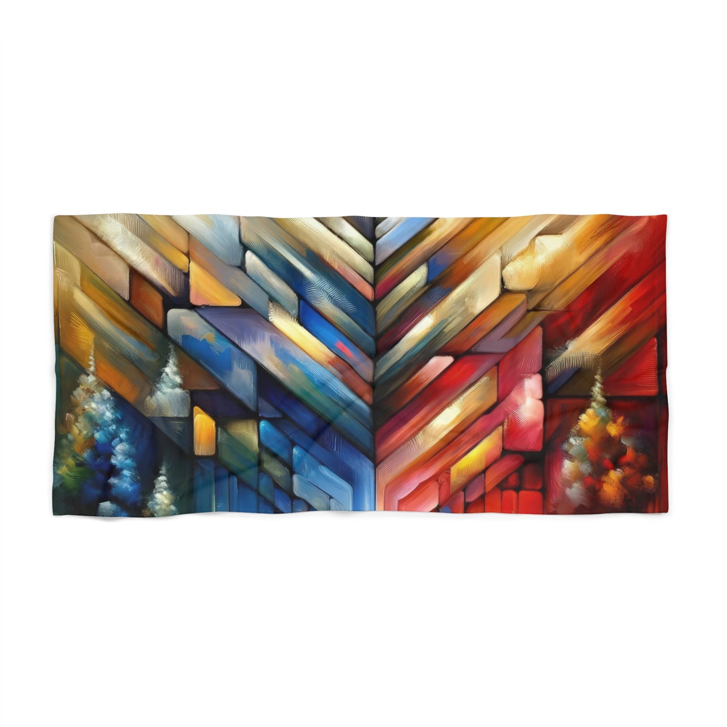 Anchored Tenets Abstraction Beach Towel