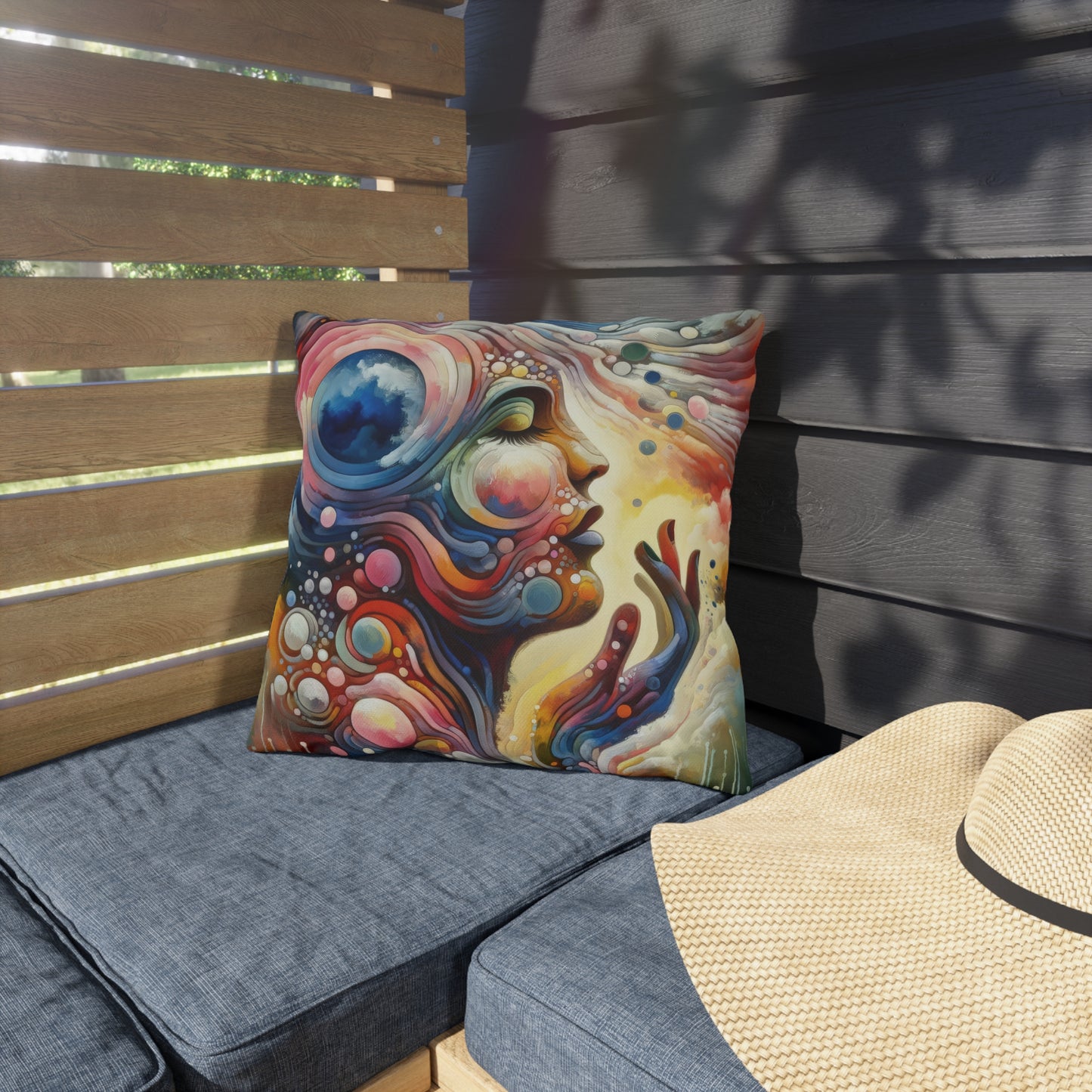 Mindful Melody Harmony Outdoor Pillows