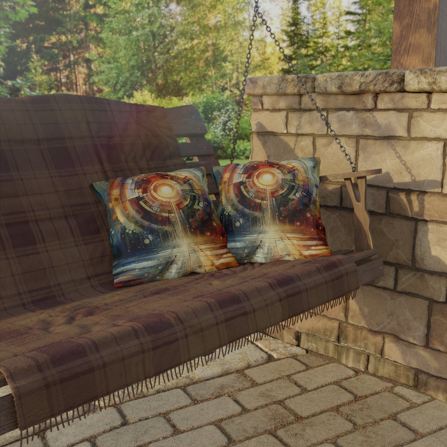 Majestic Quest Aura Outdoor Pillows