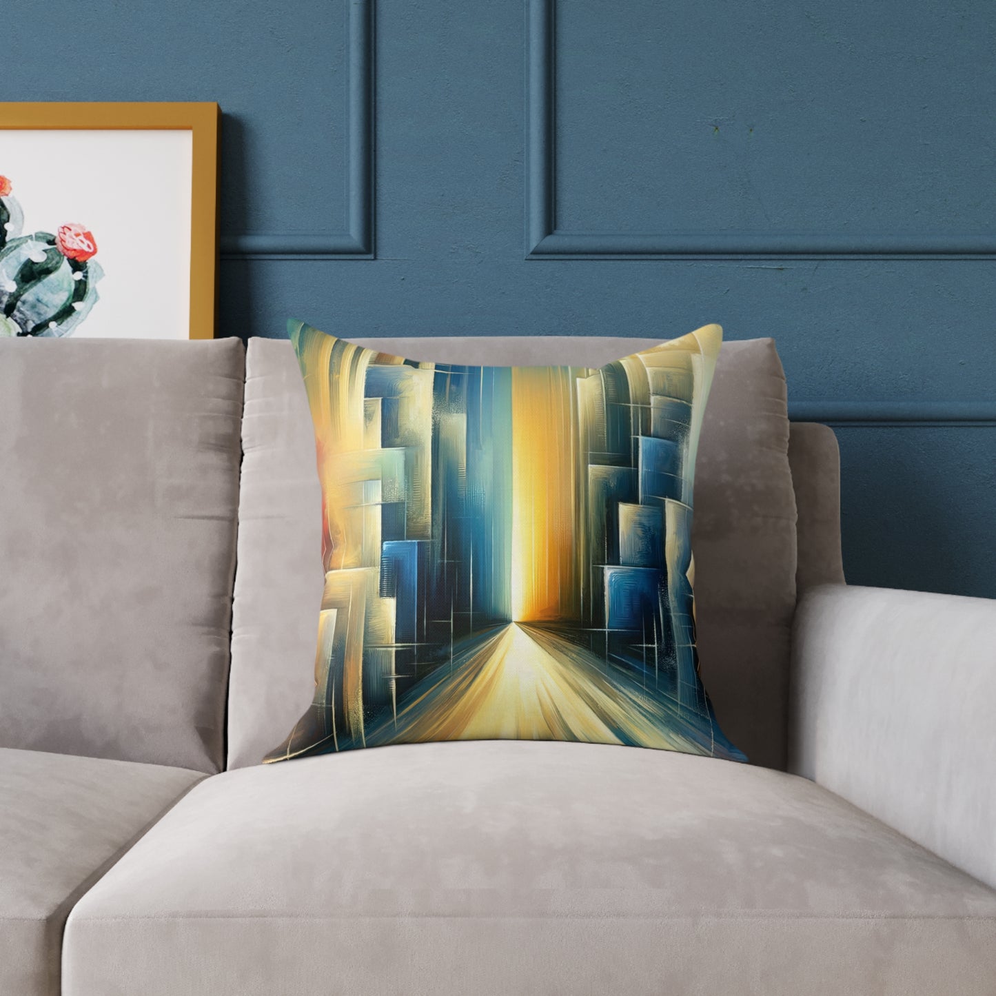 Echoes Dissolving Light Spun Polyester Pillow