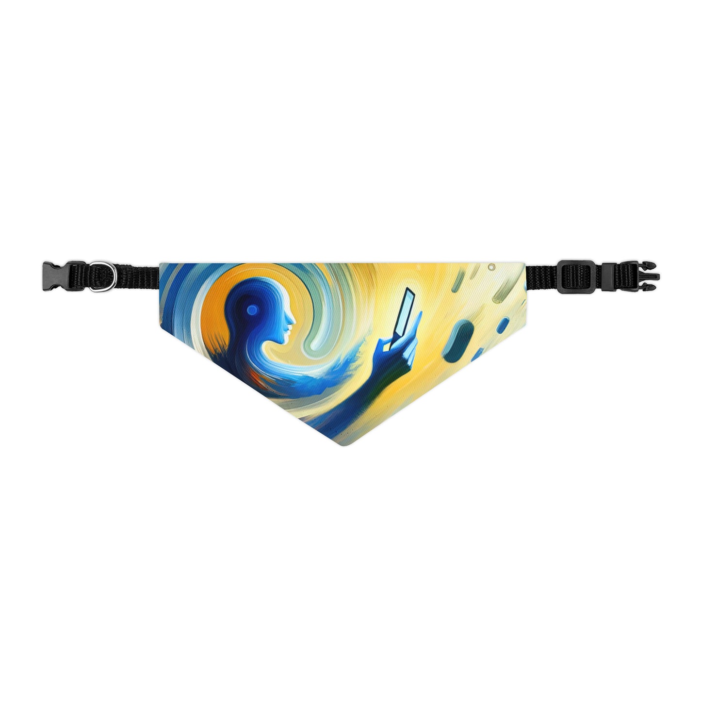 Swipe Connection Tachism Pet Bandana Collar