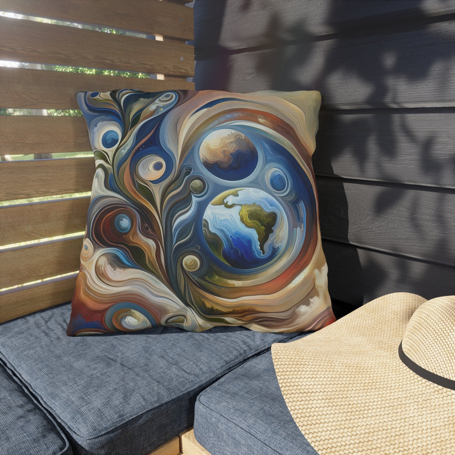 Esoteric Nurturing Gaia Outdoor Pillows