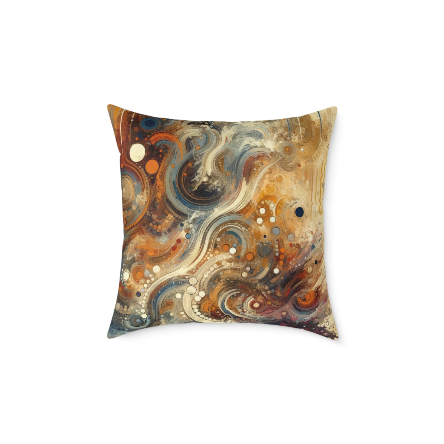 Dynamic Cultural Mosaic Spun Polyester Pillow