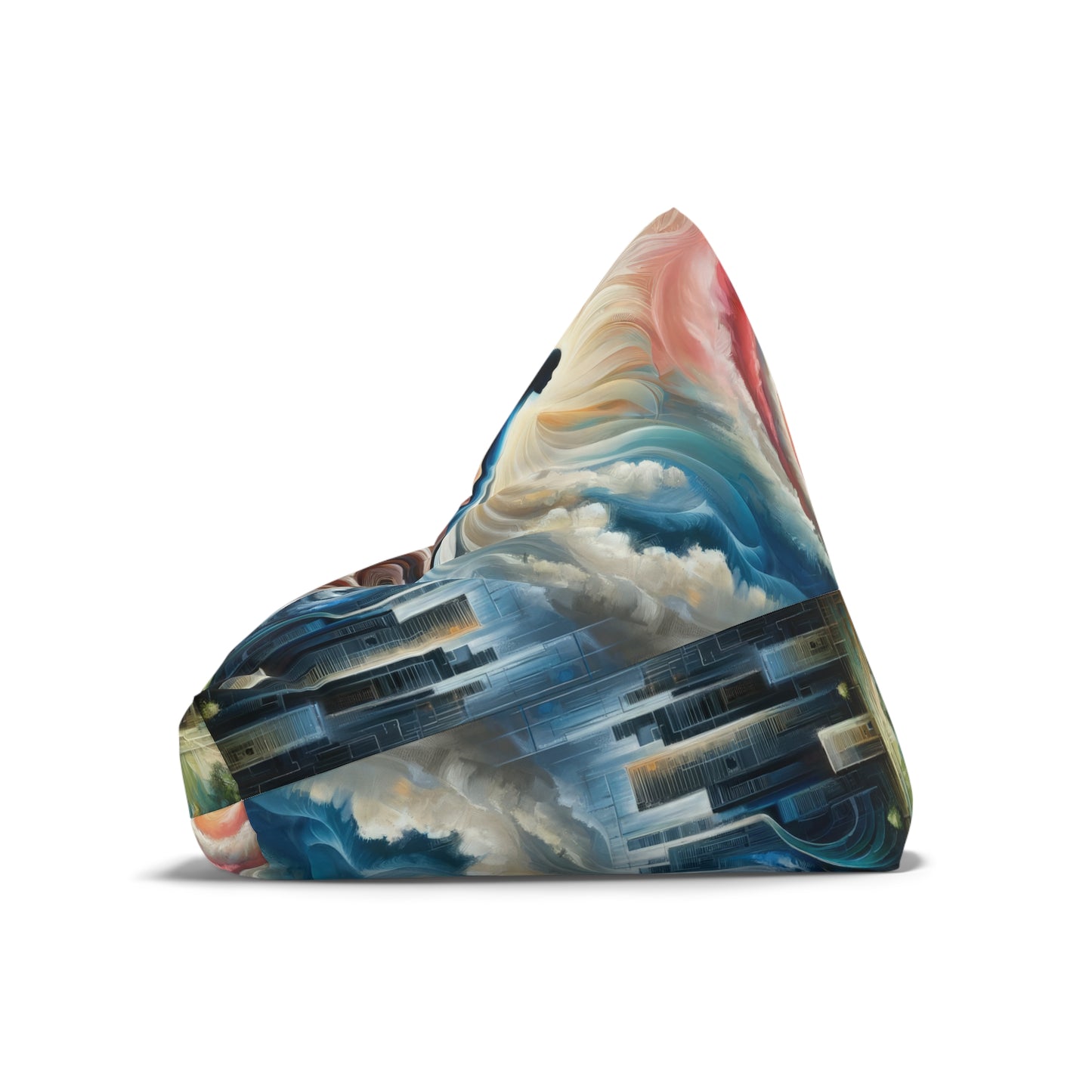 Transformative Tachism Emergence Bean Bag Chair Cover