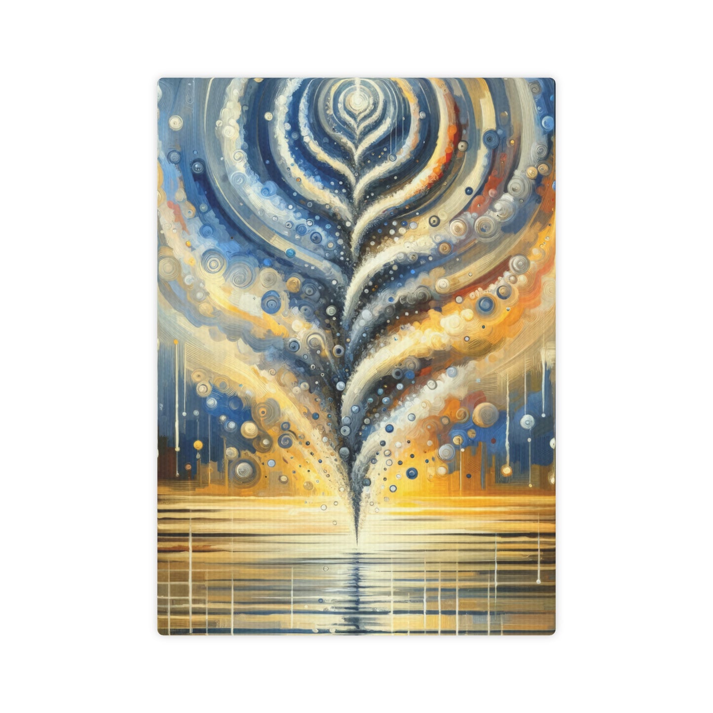 Ripple Effect Abstraction Canvas Photo Tile