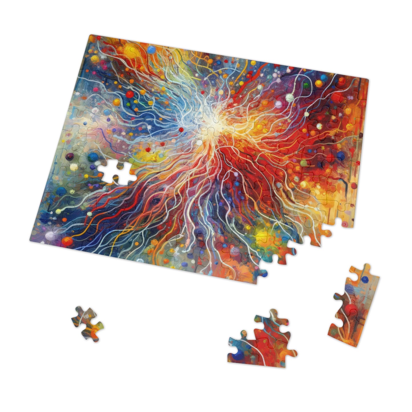 Emotive Yarn Explosion Jigsaw Puzzle (30, 110, 252, 500,1000-Piece)