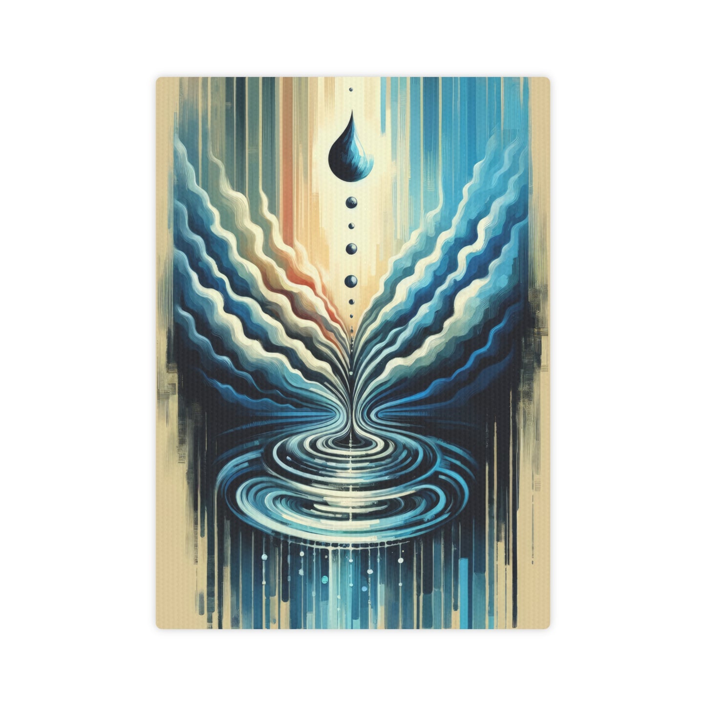 Ripple Effect Abstract Canvas Photo Tile