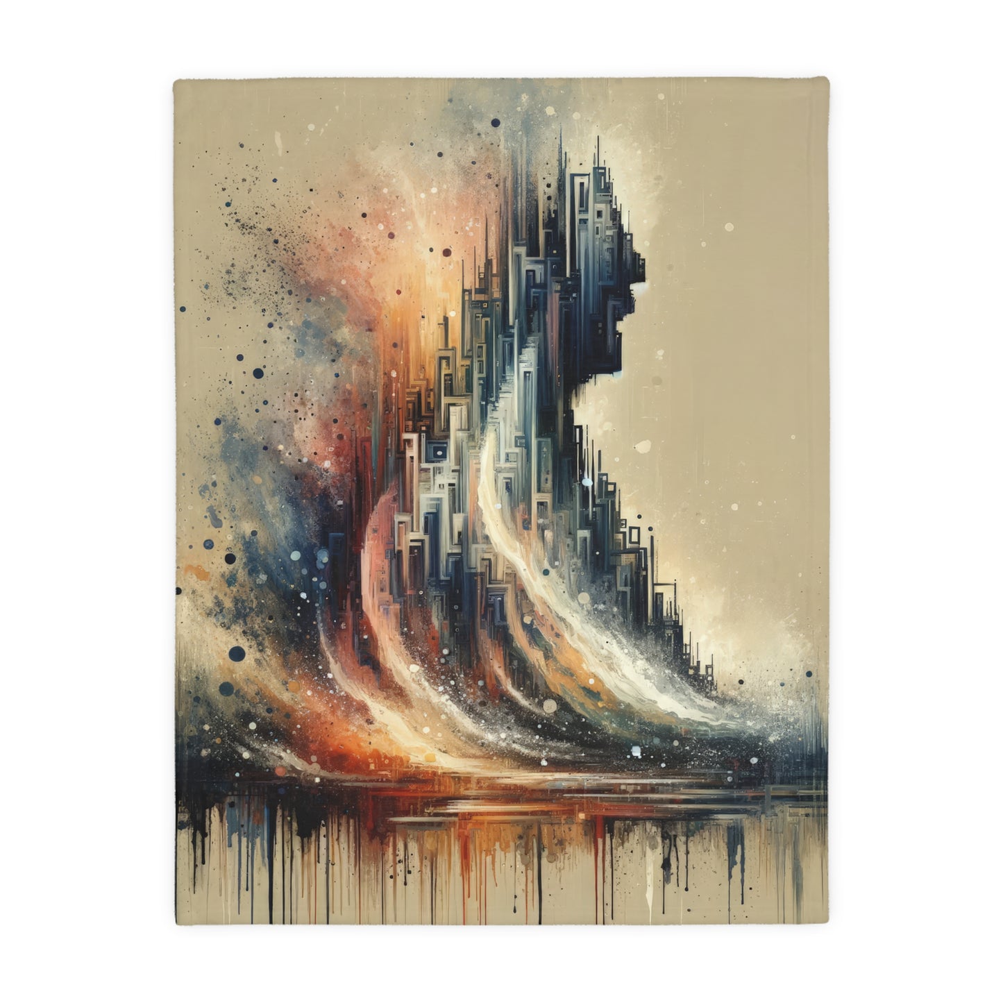 Enduring Echoes Resonance Velveteen Microfiber Blanket (Two-sided print)