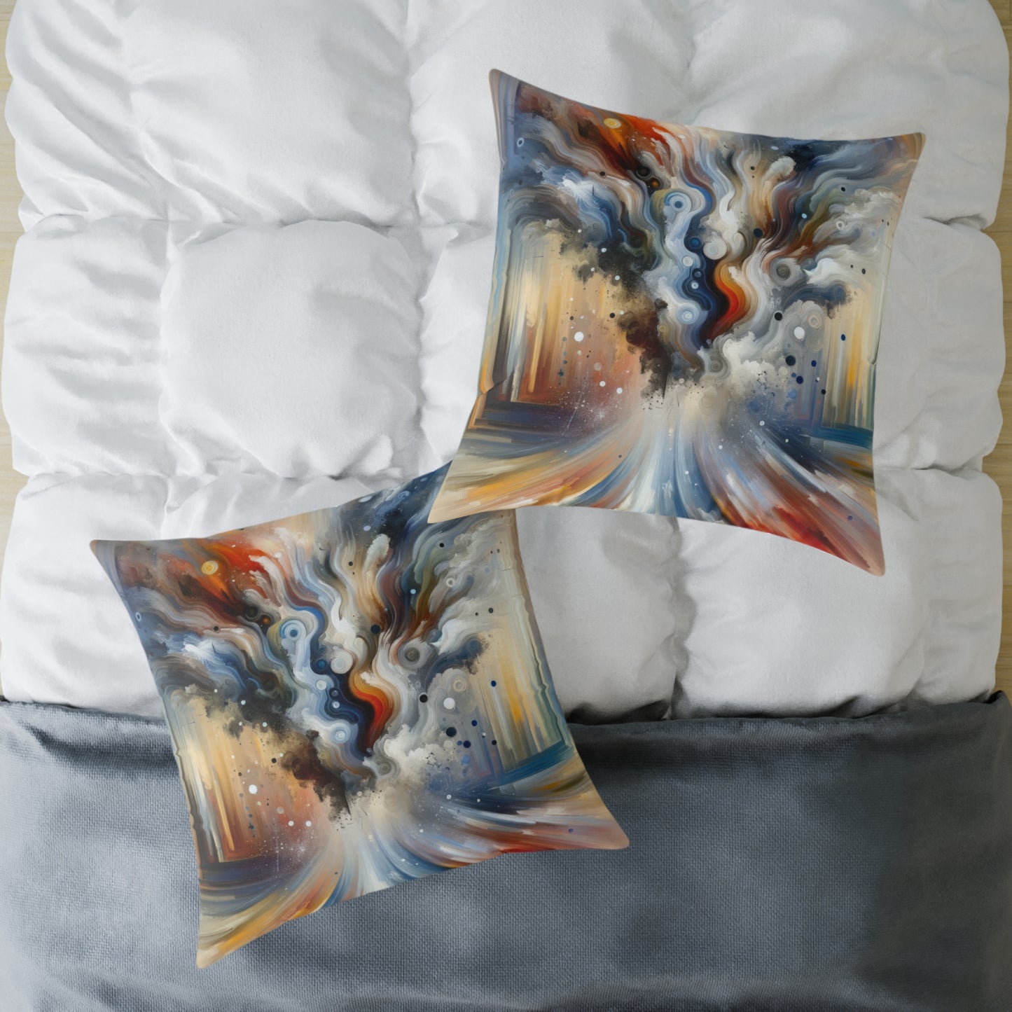 Dynamic External Influence Spun Polyester Pillow