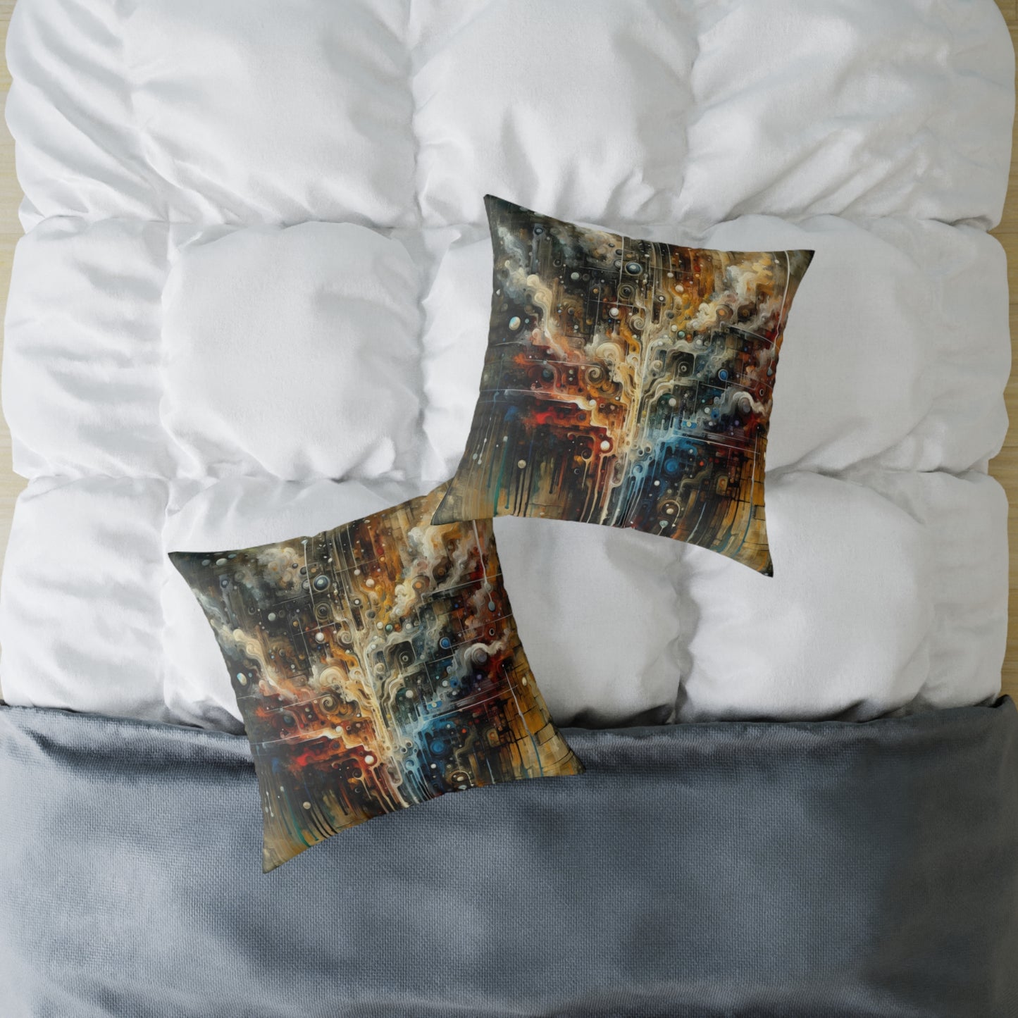 Integral Stewardship Abstract Spun Polyester Pillow