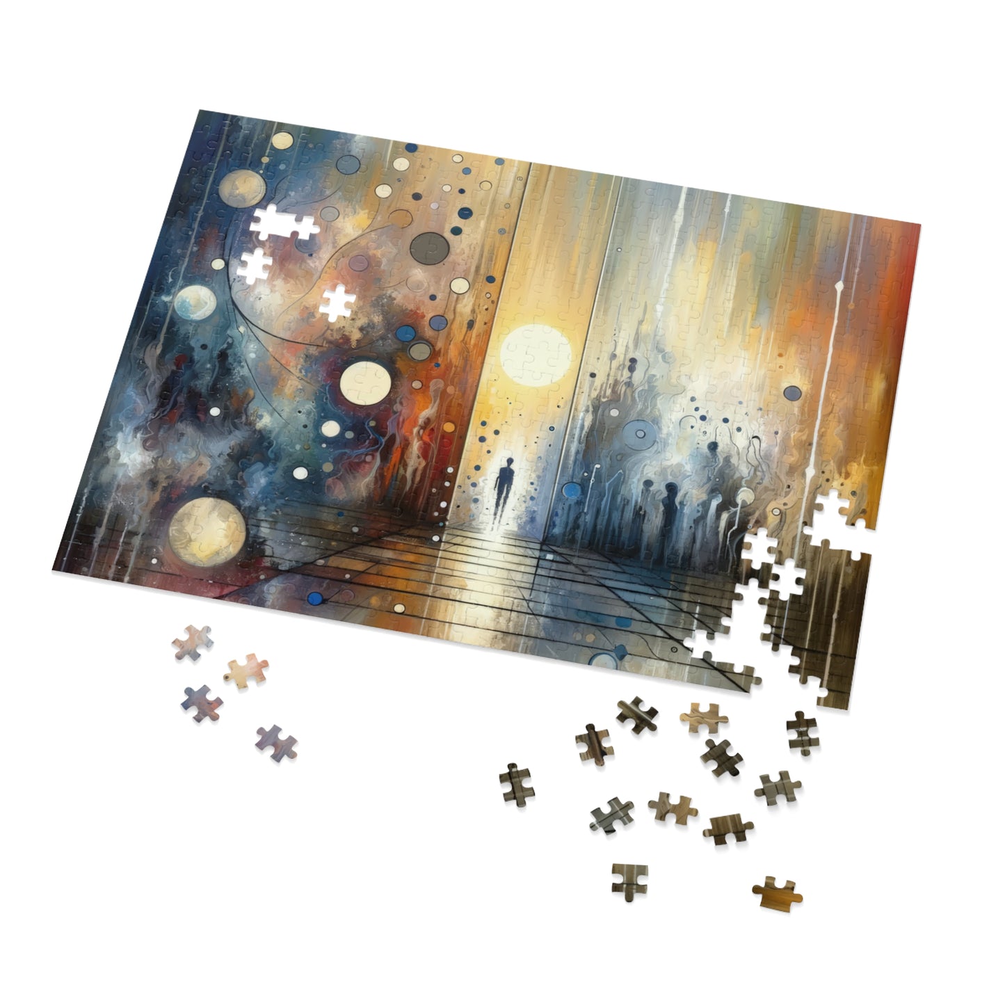 Stillness Transition Abstract Jigsaw Puzzle (30, 110, 252, 500,1000-Piece)