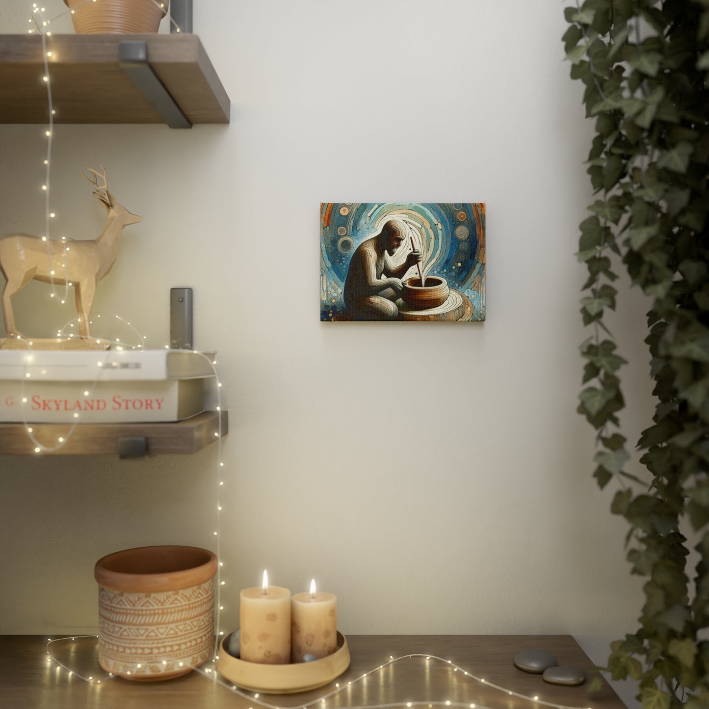Crafting Semantic Pottery Canvas Photo Tile