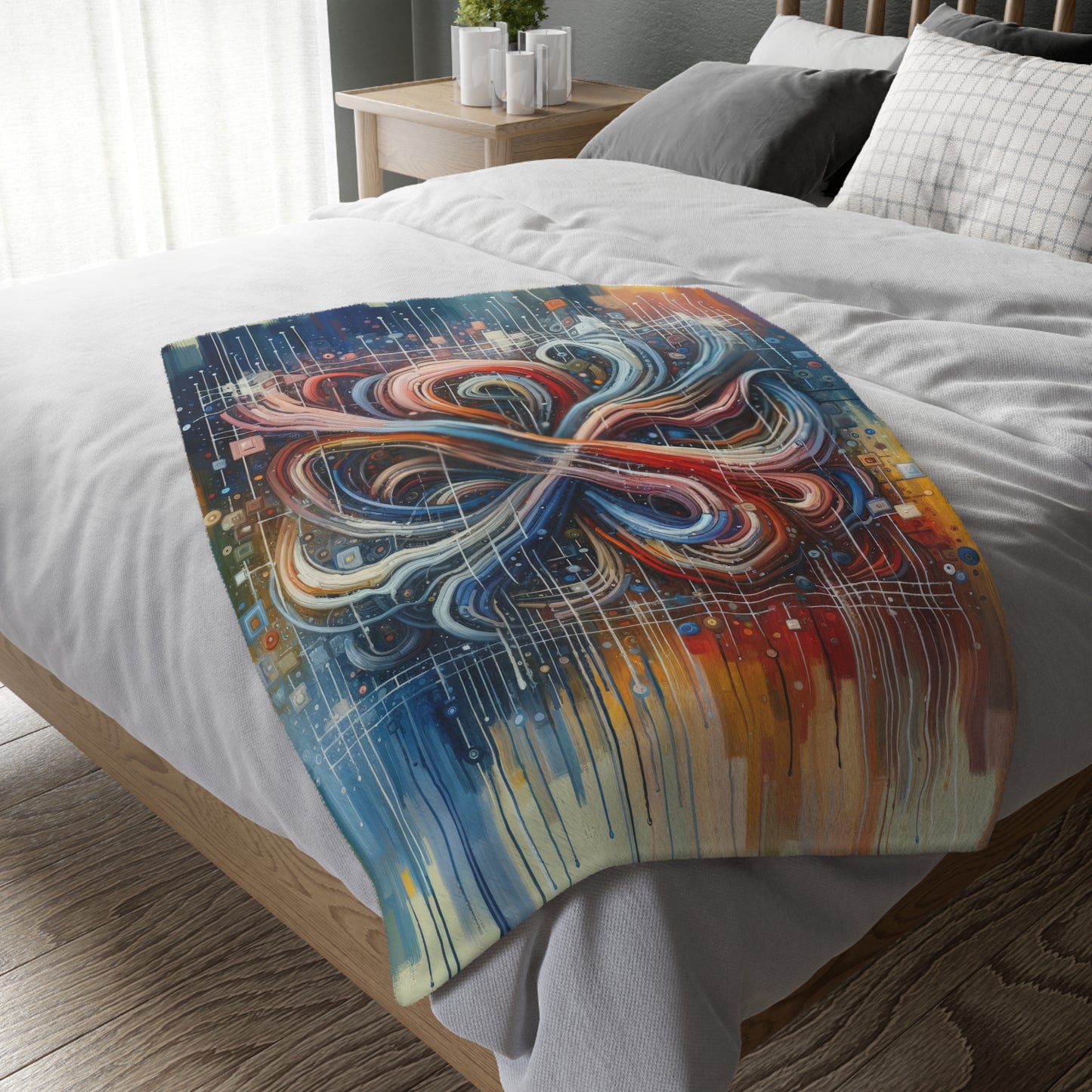Humanity Tapestry Unification Velveteen Microfiber Blanket (Two-sided print)