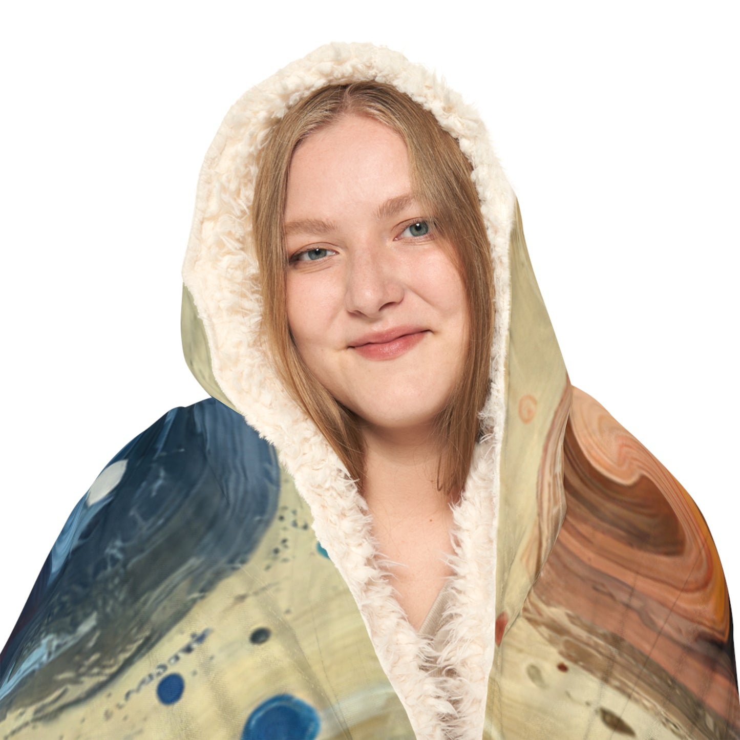 Empathic Connection Tachism Snuggle Blanket