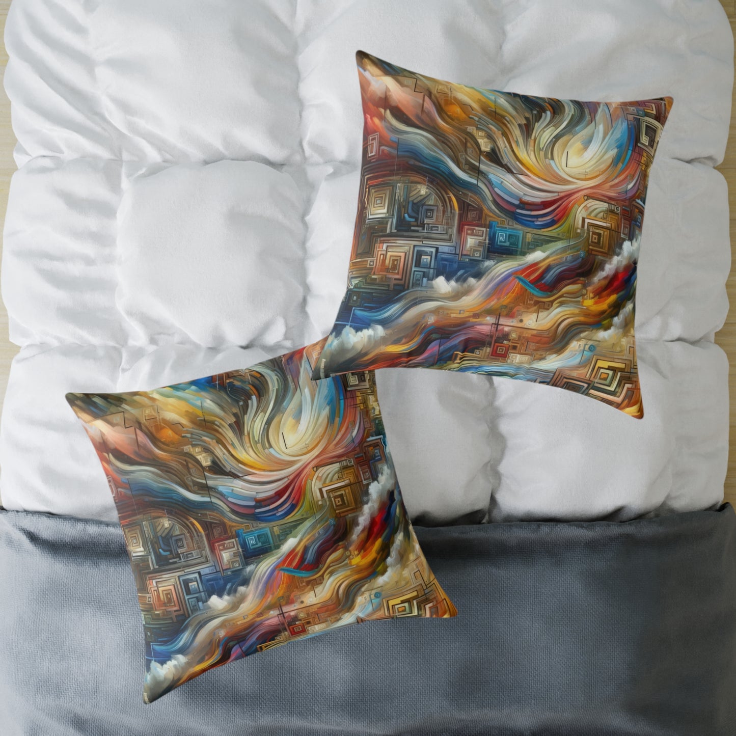 Woven Progress Tapestry Spun Polyester Pillow