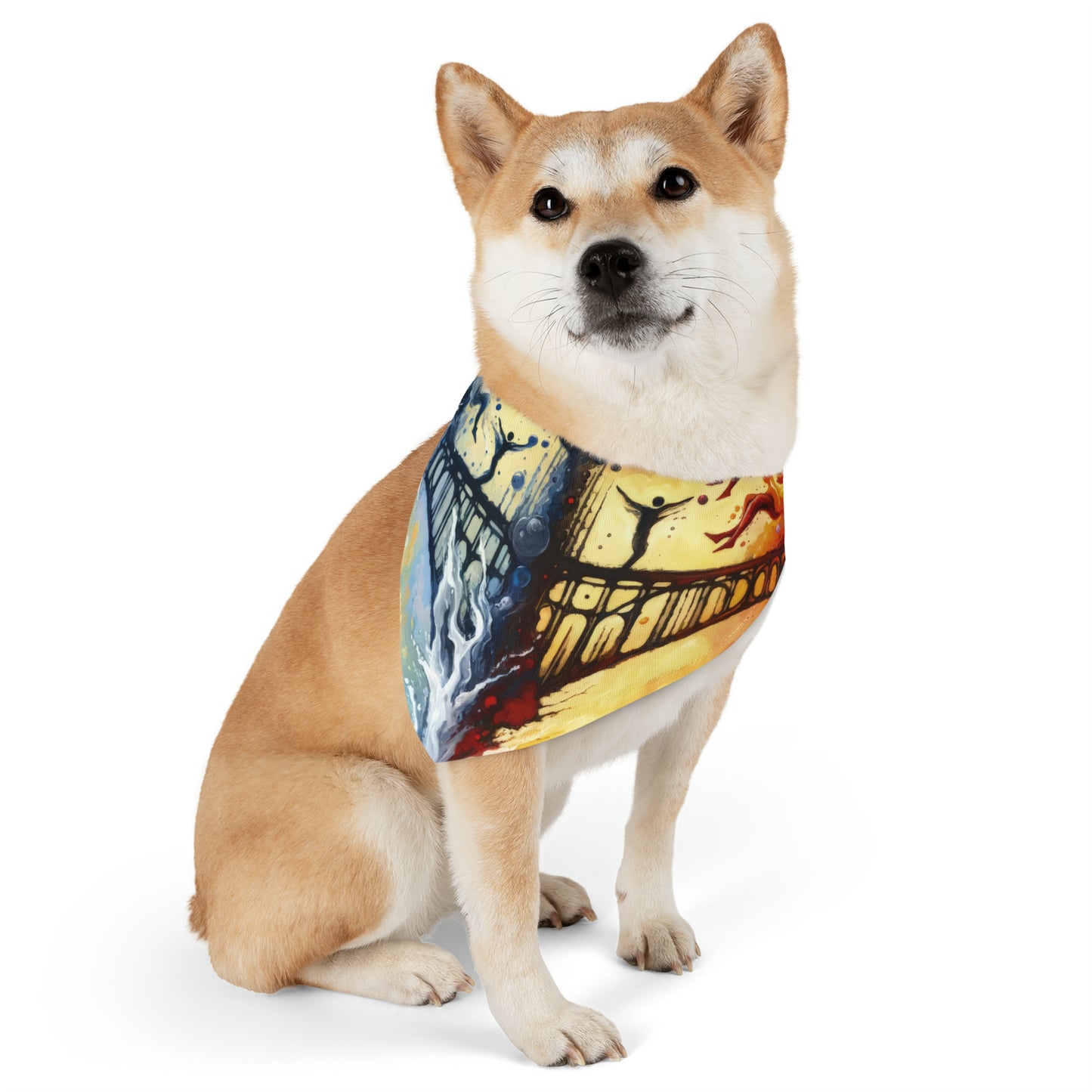 Faithful Diving Bridges Pet Bandana Collar
