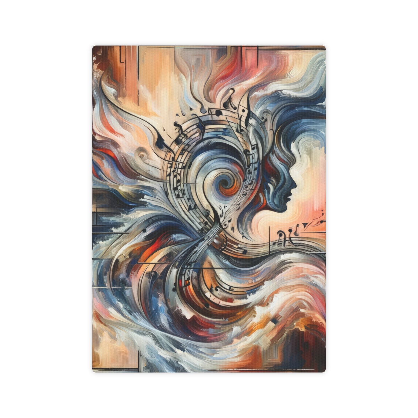 Symphonic Empathic Swirls Canvas Photo Tile