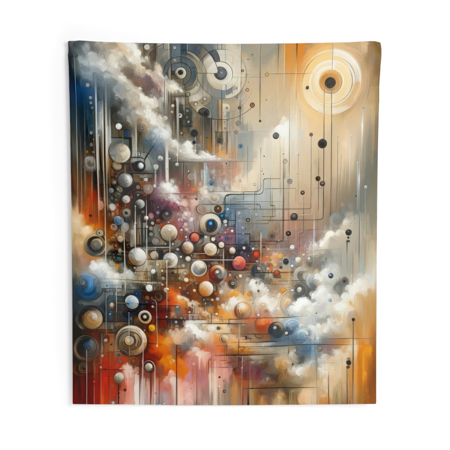 Abstract Mechanical Harmony Indoor Wall Tapestries
