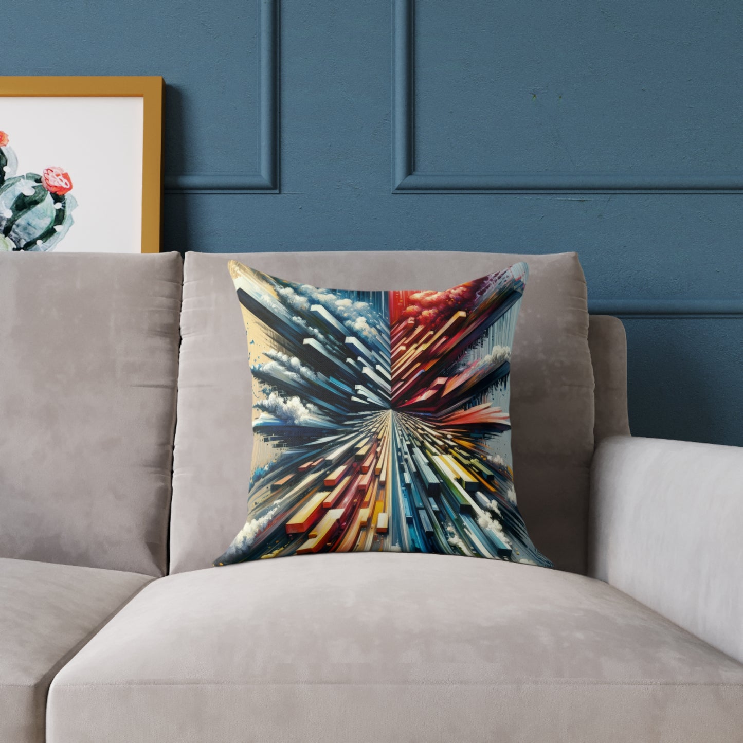 Rapid Perspective Shift Spun Polyester Pillow