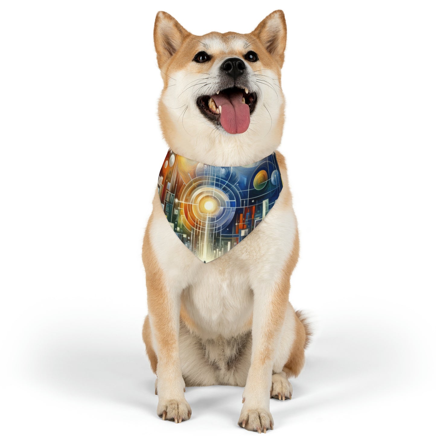 Mindful Megabyte Convergence Pet Bandana Collar