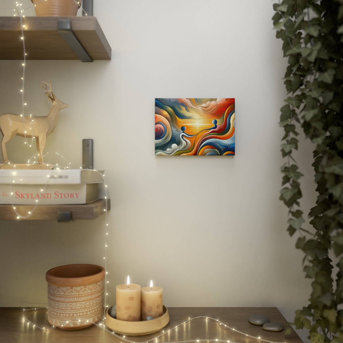 Empathetic Lifeline Abstract Canvas Photo Tile