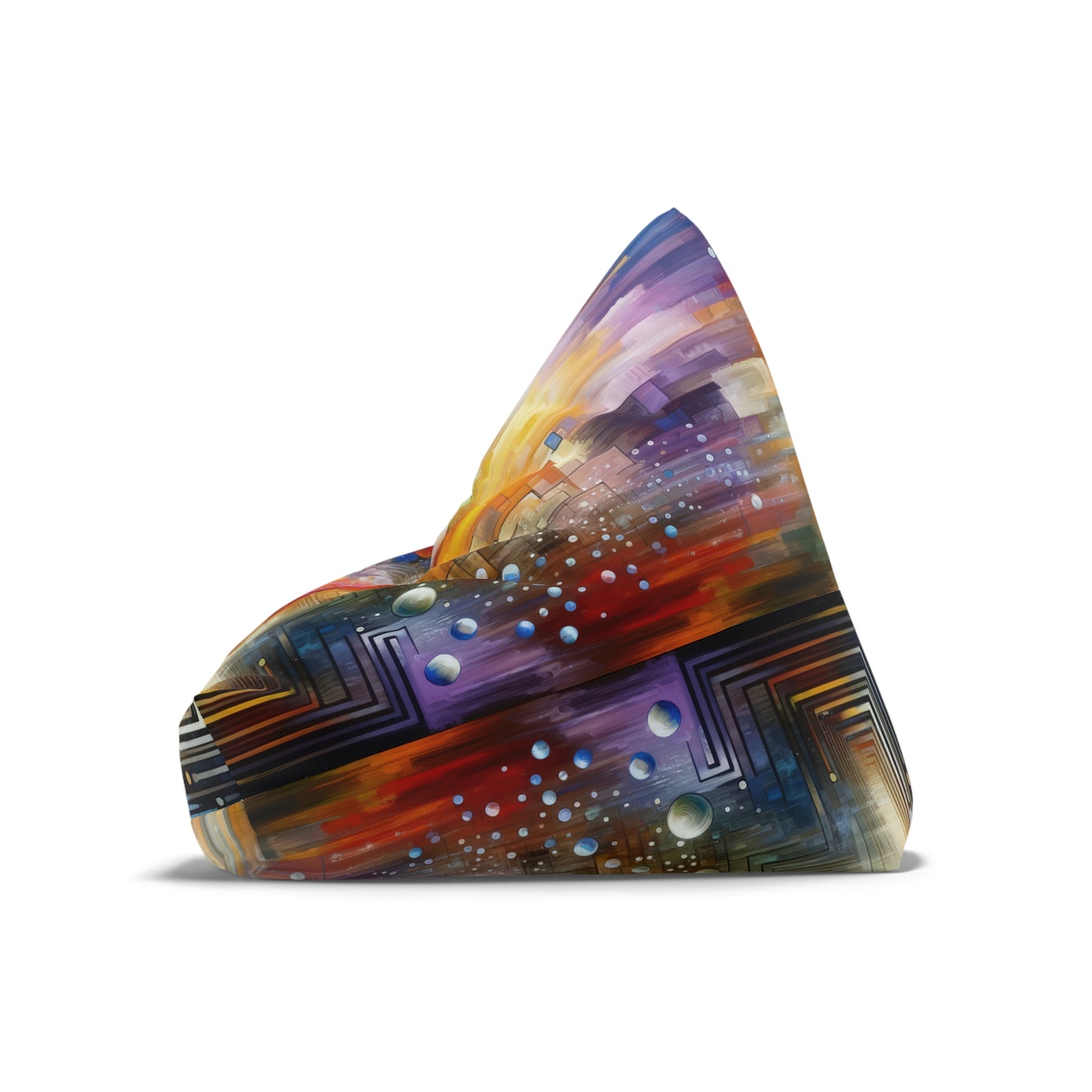 Abstract Technicolor Synthesis Bean Bag Chair Cover