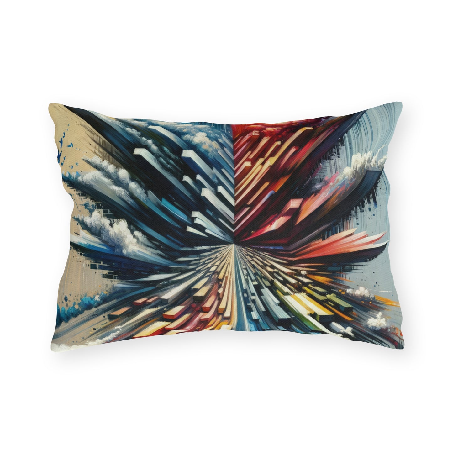 Rapid Perspective Shift Outdoor Pillows