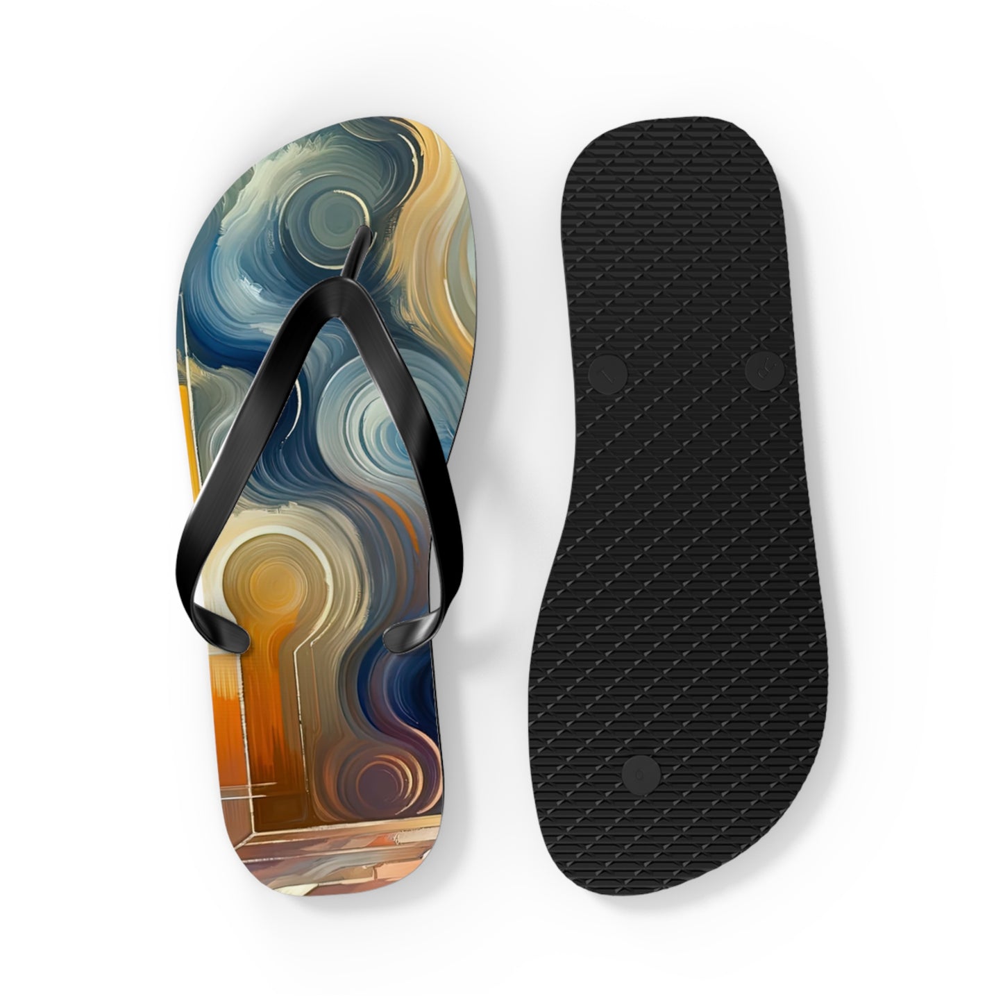 Spiritual Tranquil Sanctuary Flip Flops