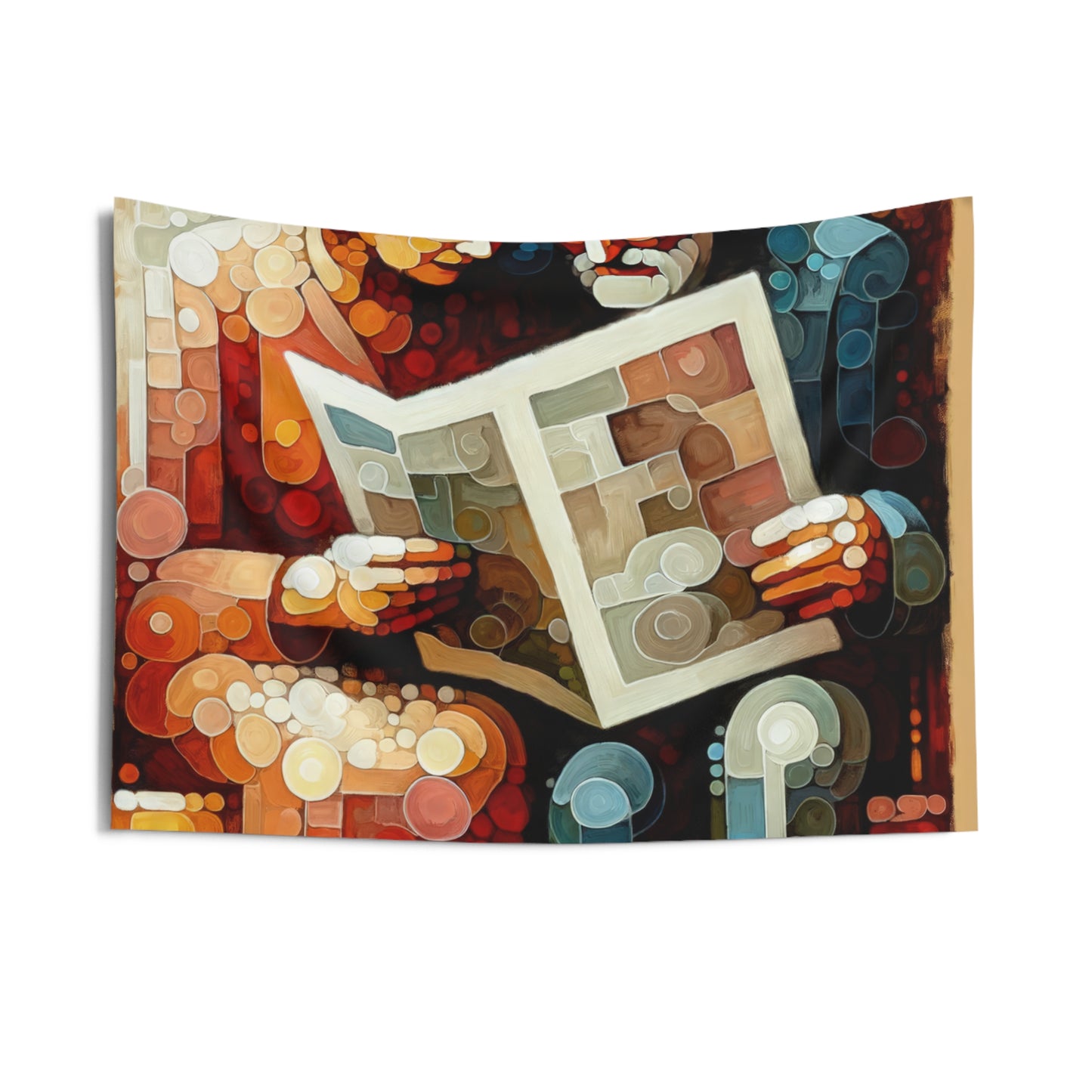 Elderly Unity Tachism Indoor Wall Tapestries