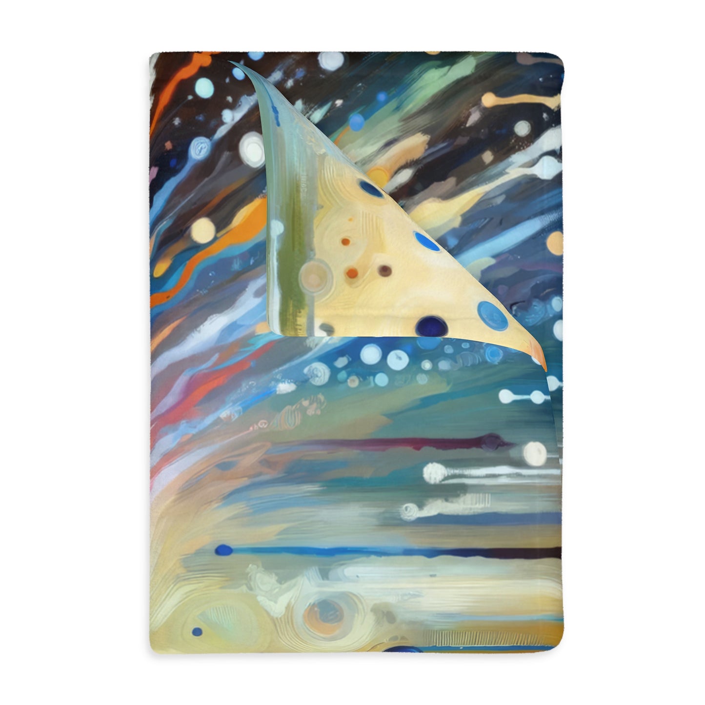 Journey Embrace Tachism Velveteen Microfiber Blanket (Two-sided print)
