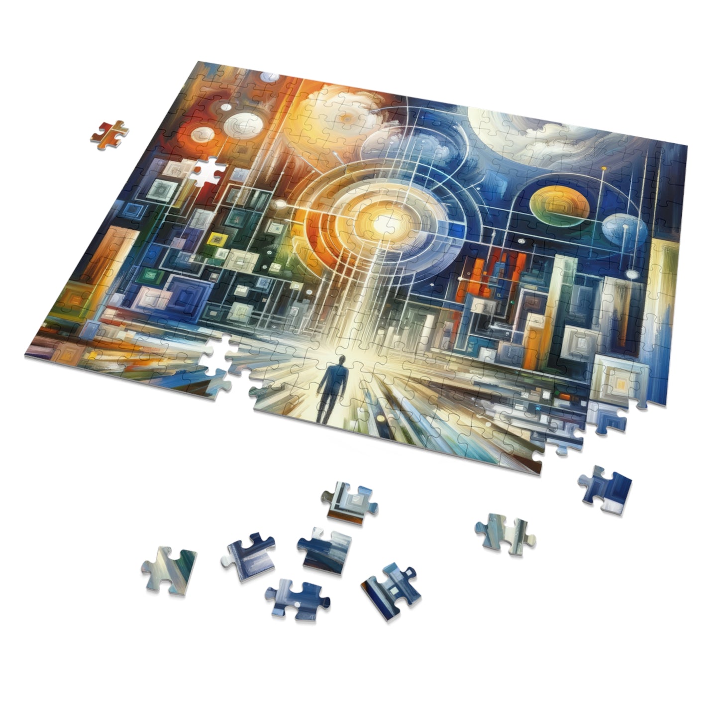 Mindful Megabyte Convergence Jigsaw Puzzle (30, 110, 252, 500,1000-Piece)