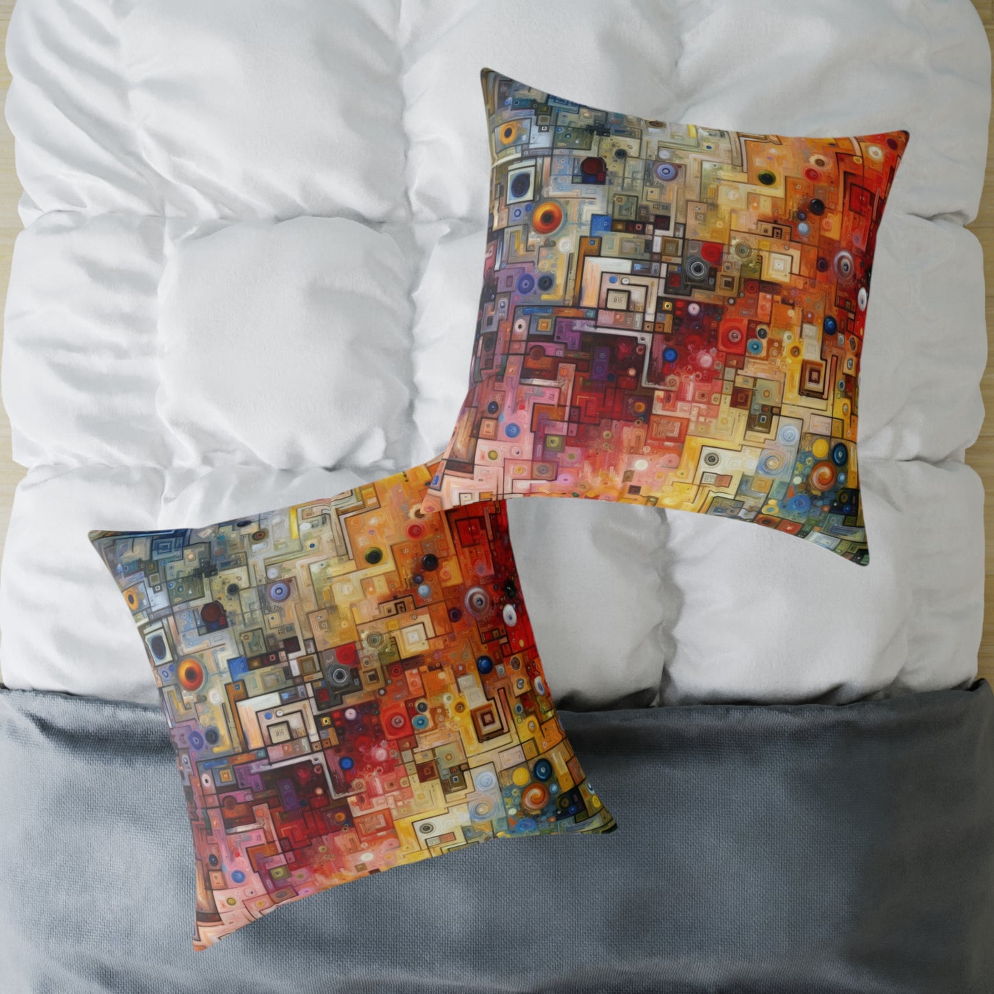 Witty Conversation Tapestry Spun Polyester Pillow