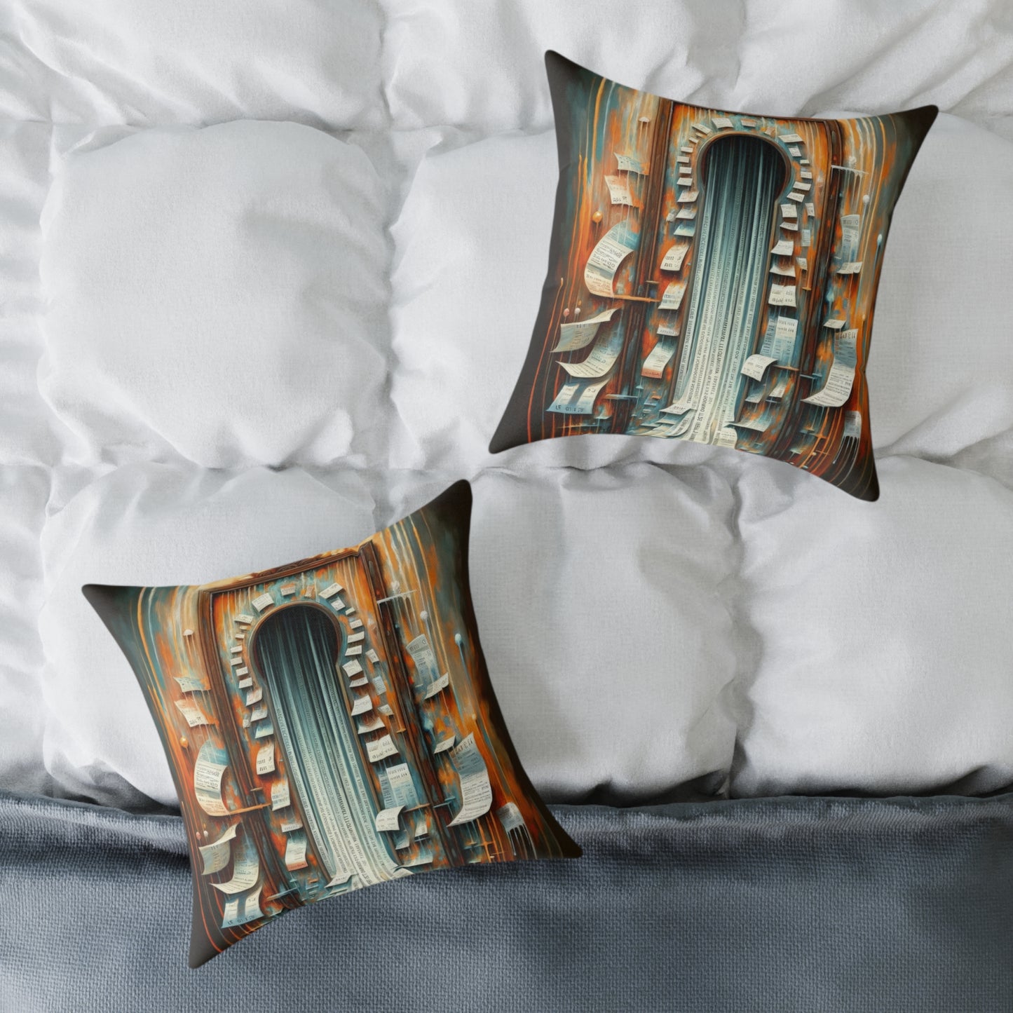 Illuminated Truths Mirror Spun Polyester Pillow