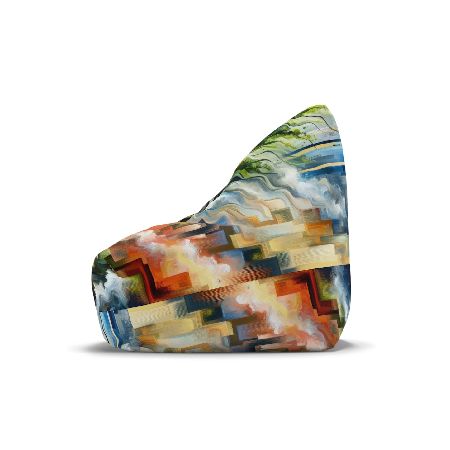 Eternal Digital Contrast Bean Bag Chair Cover
