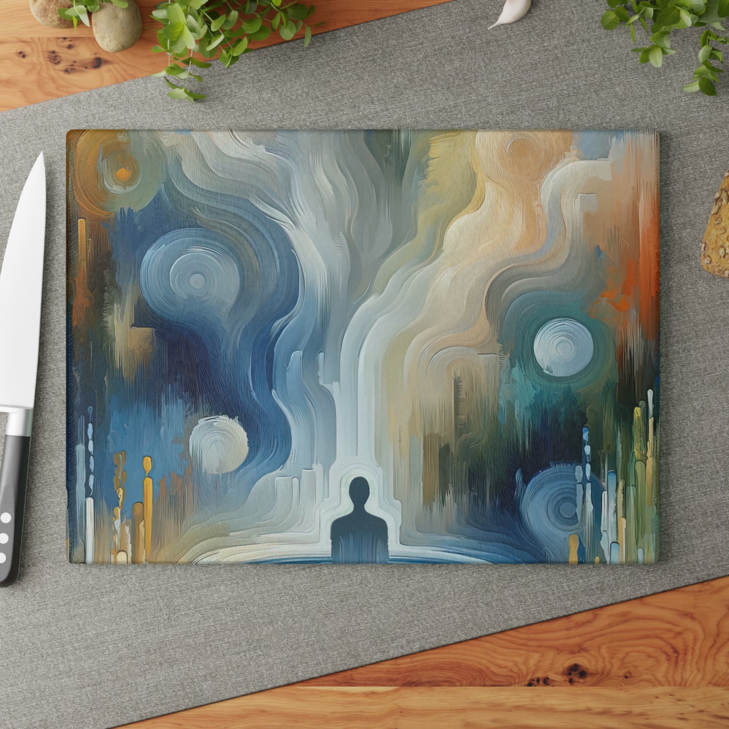 Psyche Spa Serenity Glass Cutting Board