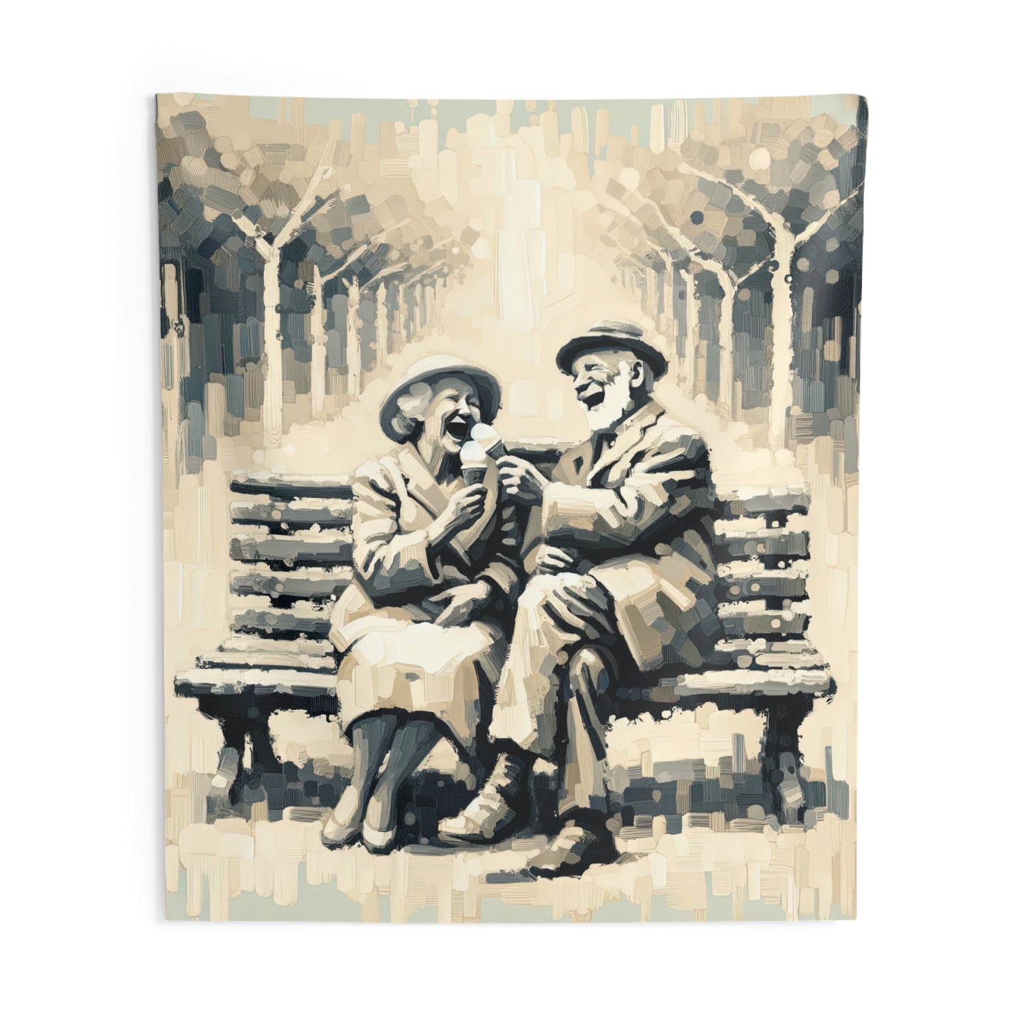 Joyful Companionship Serenity Indoor Wall Tapestries