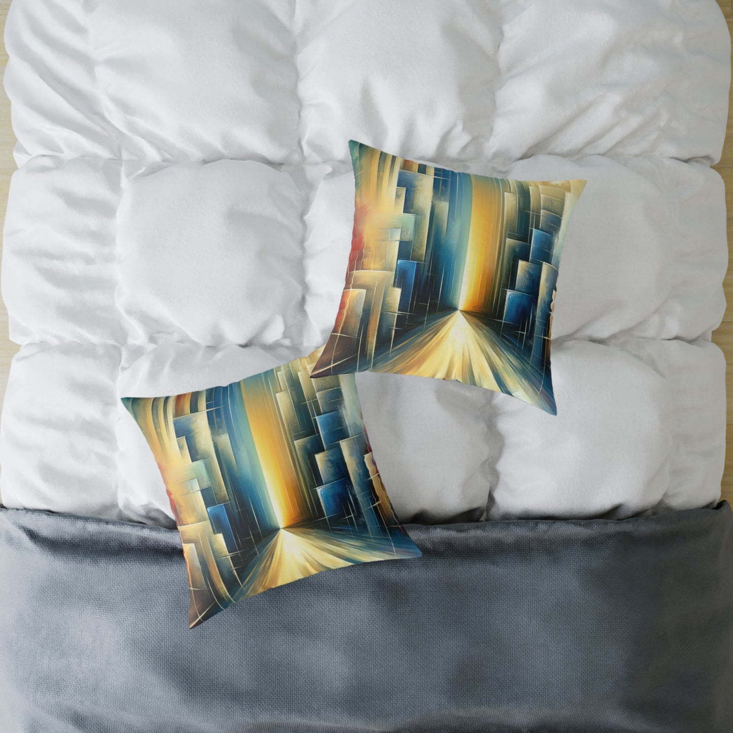 Echoes Dissolving Light Spun Polyester Pillow