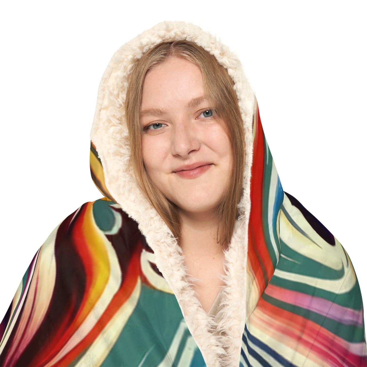 Choreographic Mindful Tachism Snuggle Blanket