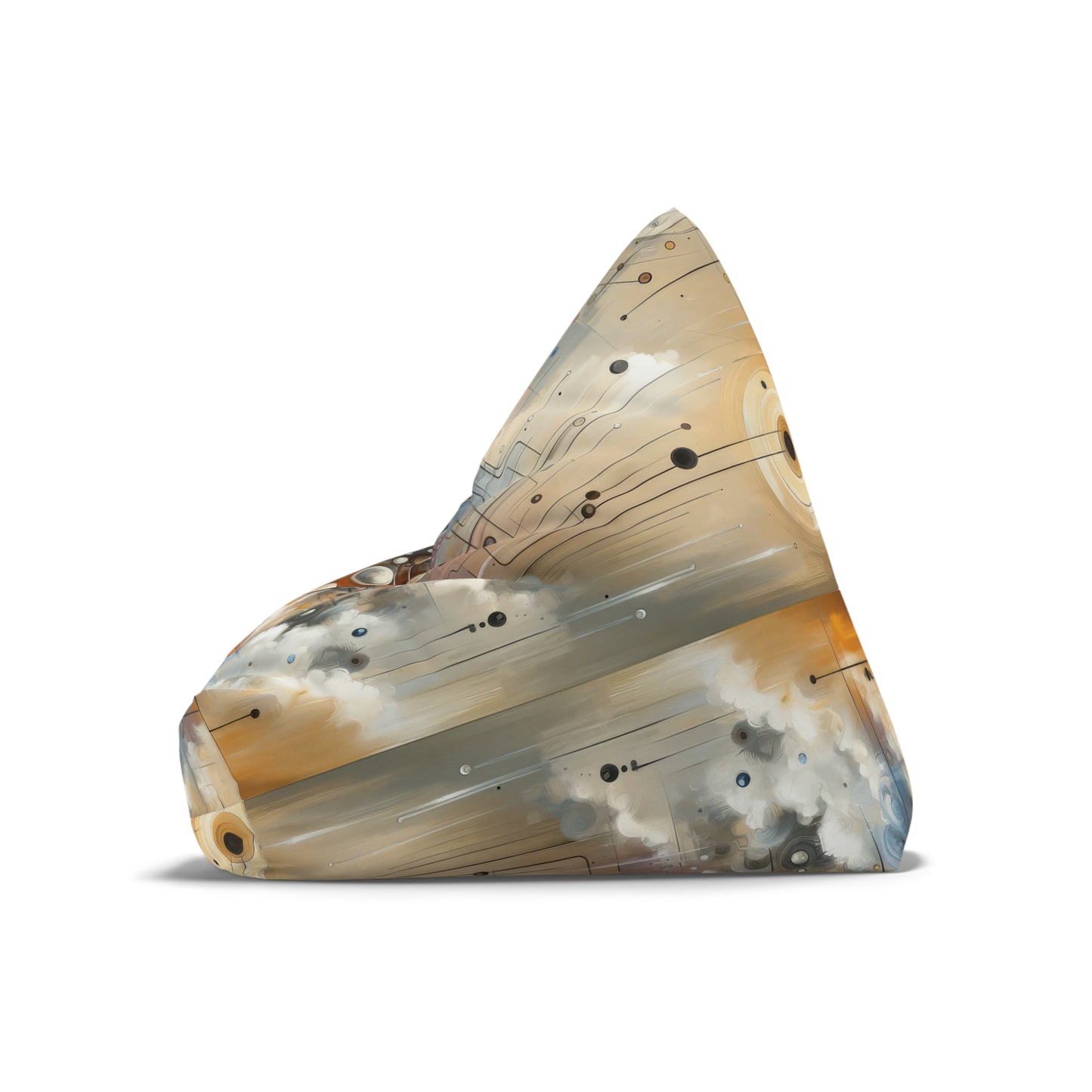 Abstract Mechanical Harmony Bean Bag Chair Cover