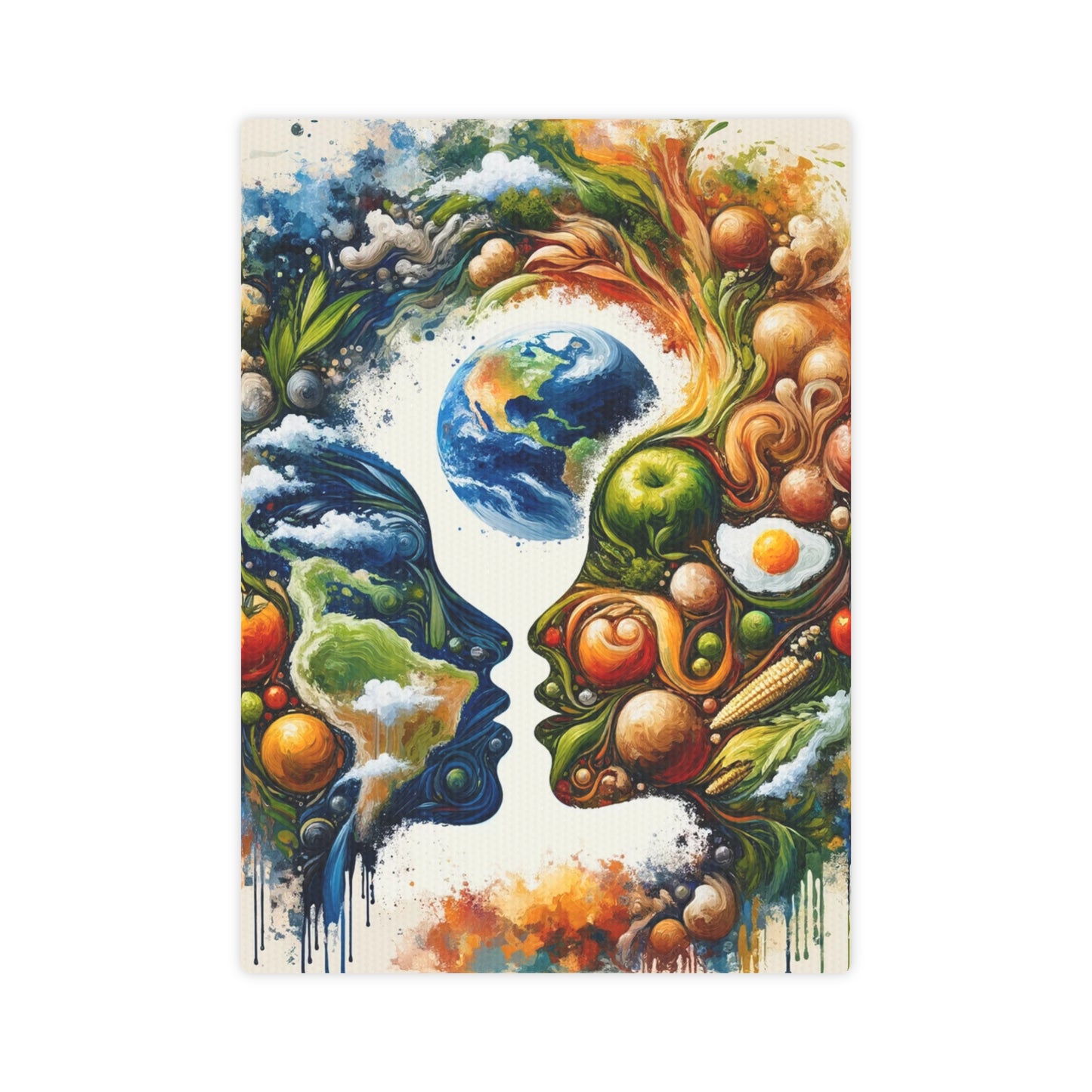 Earthly Dialogue Feast Canvas Photo Tile