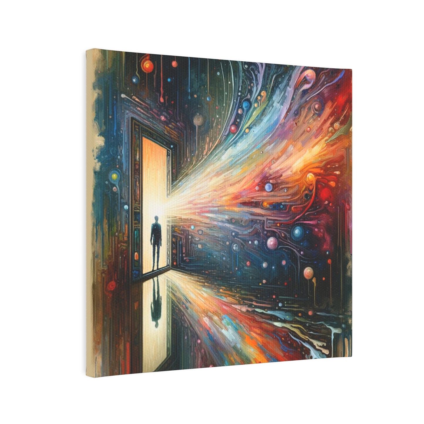 Mirror Wholeness Tachism Canvas Photo Tile