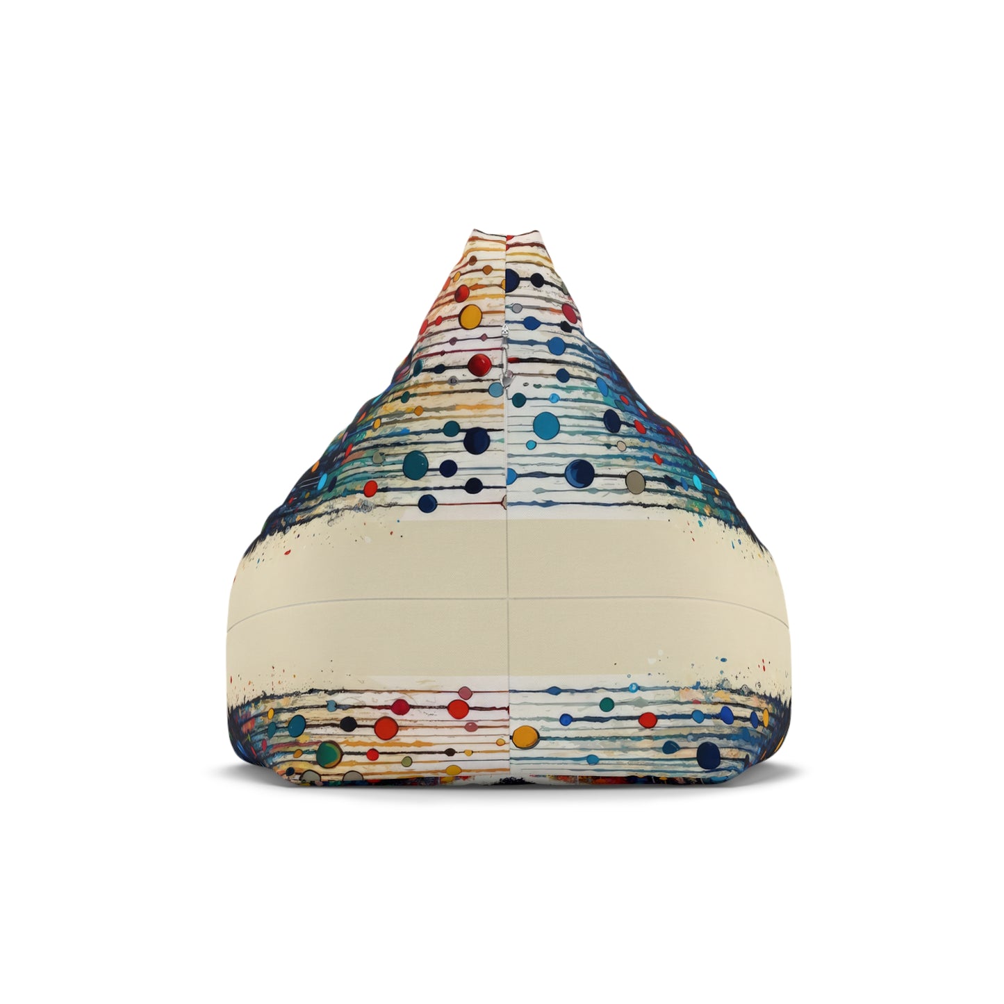 Heartbeats Synchronizing Peace Bean Bag Chair Cover