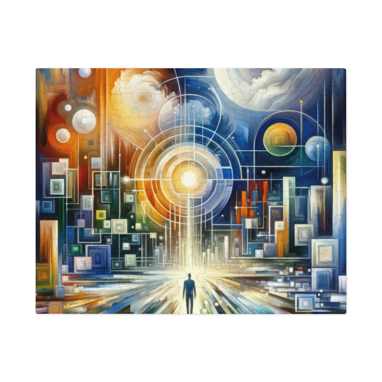 Mindful Megabyte Convergence Jigsaw Puzzle (30, 110, 252, 500,1000-Piece)