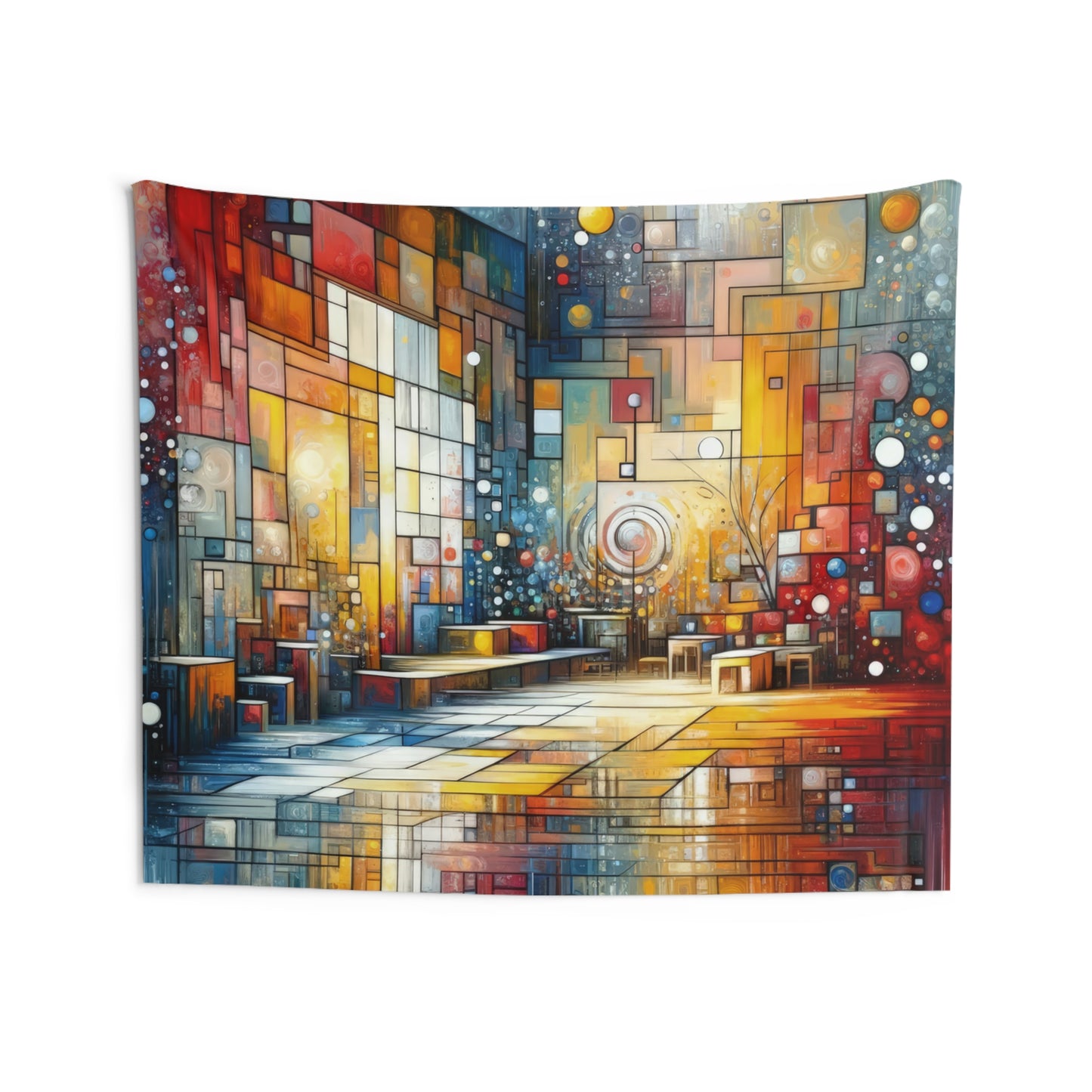 Reflective Habitation Art Indoor Wall Tapestries