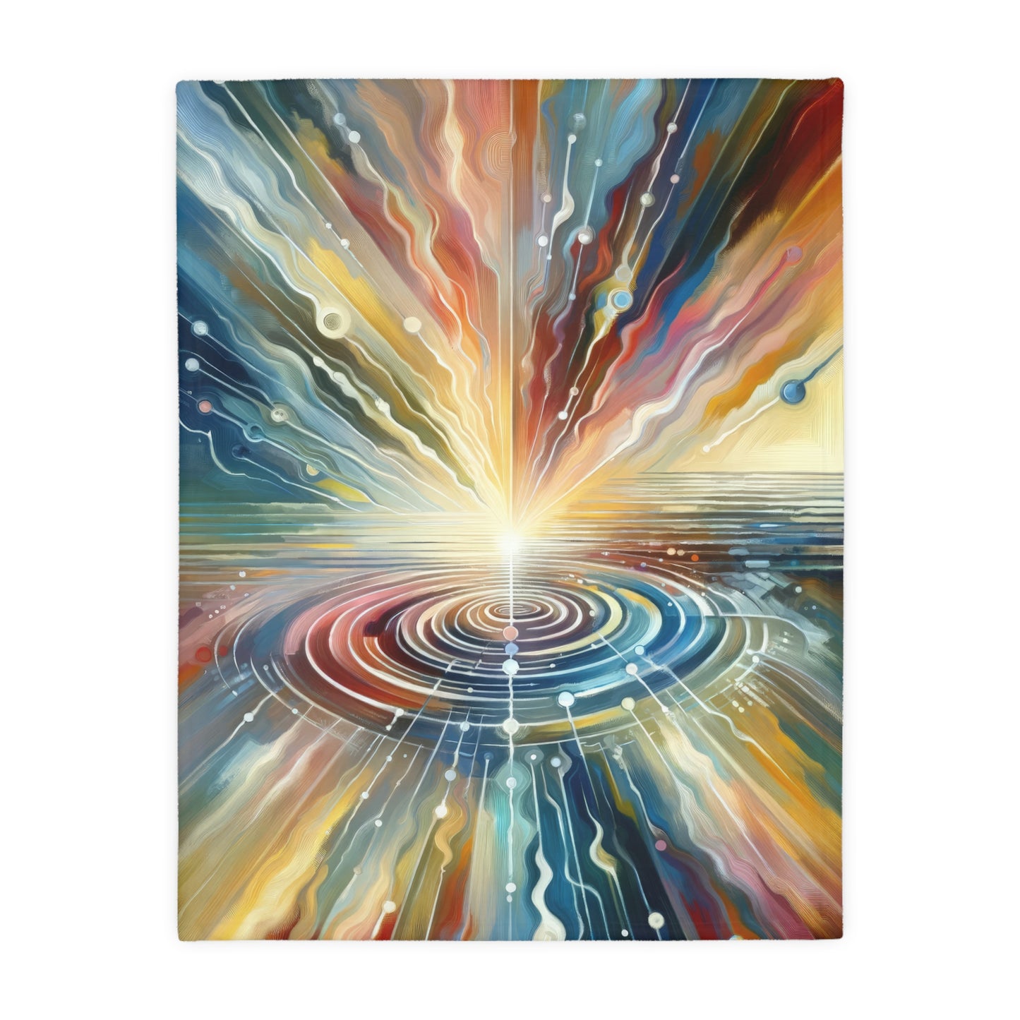 Rippling Community Dynamics Velveteen Microfiber Blanket (Two-sided print)